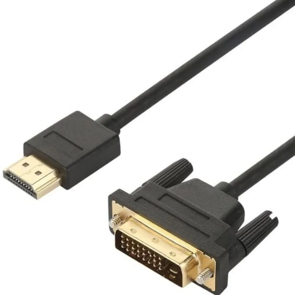 HDMI to DVI, HDMI DVI Bi-Directional Cable for TV, PC. 3ft/1M | QTY 2 | NEW